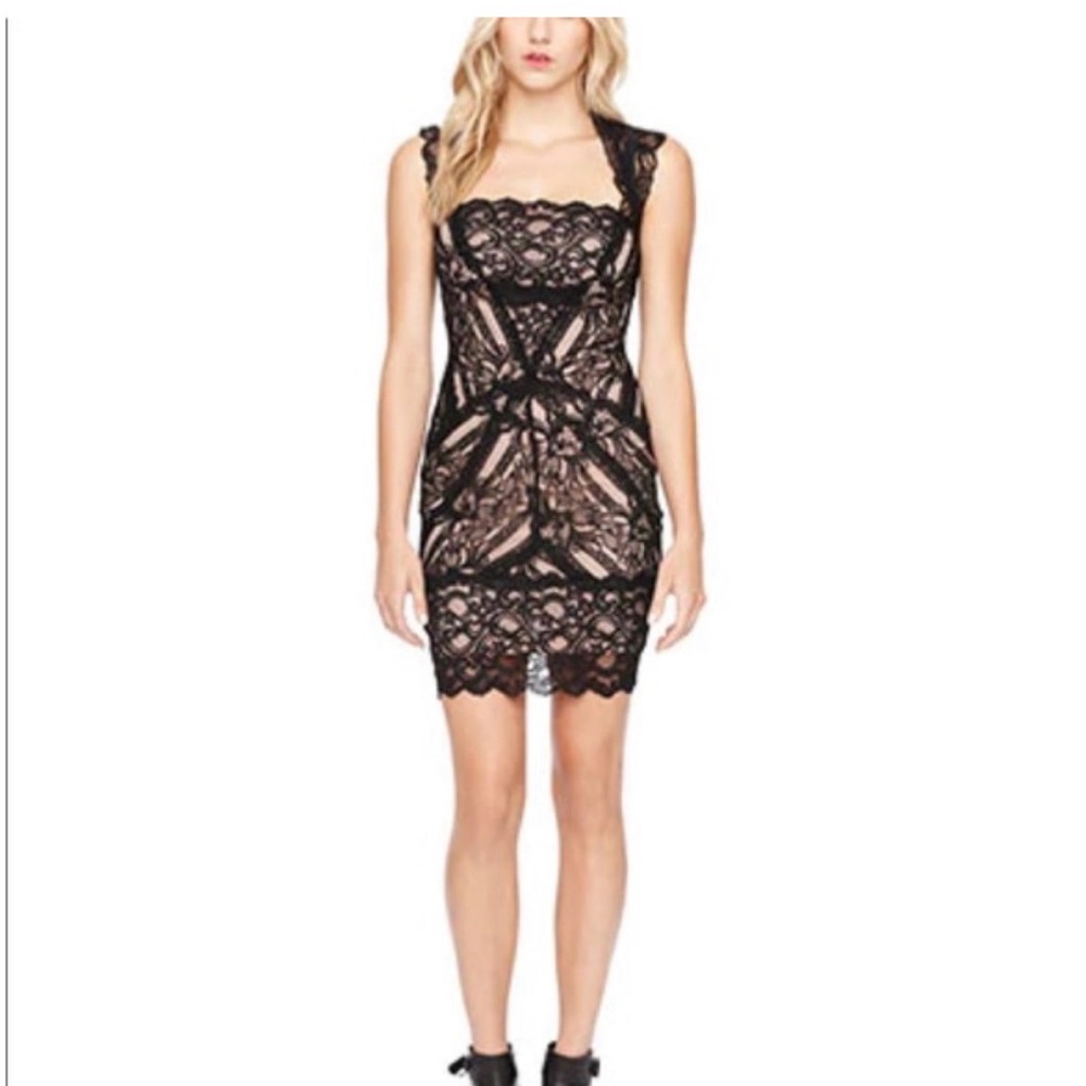Nicole Miller Black Lace Dress
